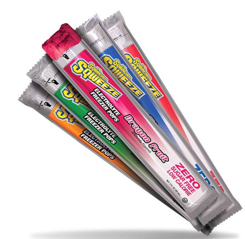 Sqwincher Squeeze Pops ZERO-No Sugar Electrolyte Ice Pops Mixed Flavours Pack of 10 SQ159200232
