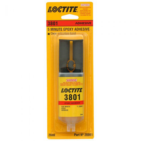 Loctite 3801 Epoxy 5 Minute Glue Dual Syringe 29.5ml EA-3801-029.5ML/LOCTITE