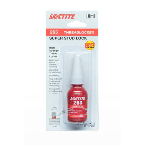 Loctite 263 High Strength Stud Lock Threadlocker Red 10ml 263-010ML/LOCTITE