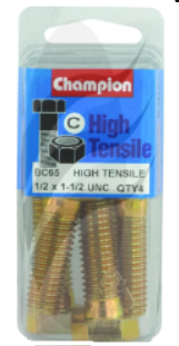 Champion Bolt and Nuts 1-1/2” x 1/2 BC65