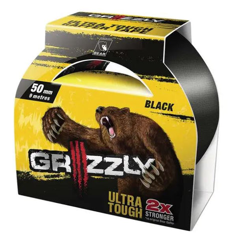 Bear Tape 50mm x 9m Ultra Tough Gaffer Grizzly Tape Black 63642548168