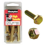 Champion Fully Threaded Set Screws and Nuts 2” x 3/8 BF40