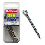 Champion Split Pin Fasteners S/S 2.0 mm x 40 mm  CSP24