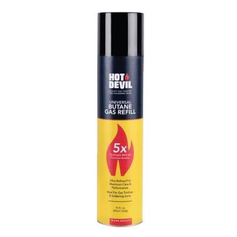 Hot Devil Purified Butane Gas 300ml (Single Unit) HDGAS5- Pick Up In Store