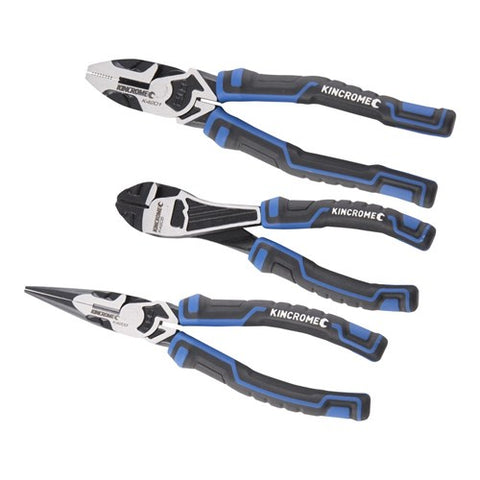 Kincrome 3 Pce Plier Set Comb Side Cutter Pointed K4220