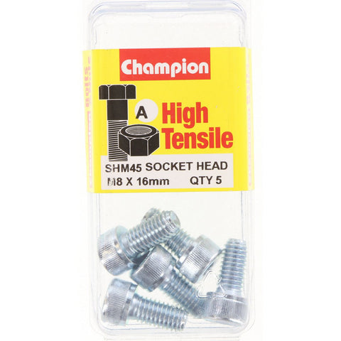 Champion Blister Screw Socket Head Metric 8 x 16-SHM45