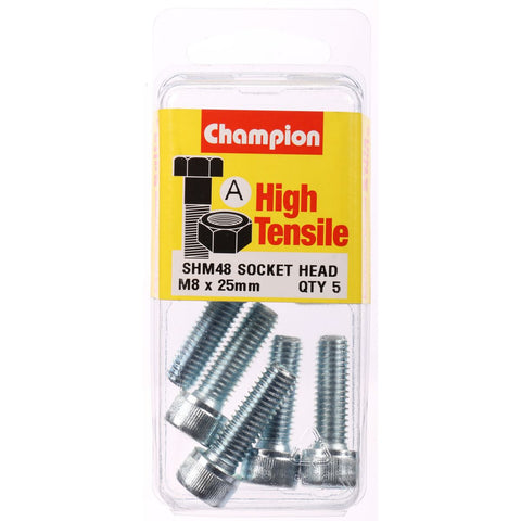 Champion Blister Screw Socket Head Metric 8 x 25-SHM48