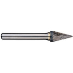Alpha 1/4in Pointed Cone Carbide Burr, 1/4in shank dia.SM-3DC