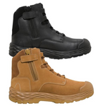 Mack Force Zip Up Safety Boots Black or Honey Color MK0FORCEZBBF