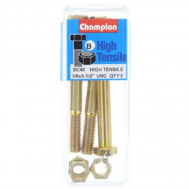 Champion Bolt and Nuts 3-1/2” x 3/8 BC45