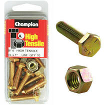 Champion Fully Threaded Set Screws and Nuts 1 “ x ¼ BF4