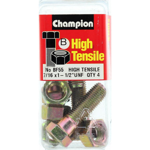 Champion Bolt and Nuts 1-1/2” x 7/16  BF55