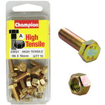 Champion Fully Threaded Set Screws and Nuts 6 x 16mm- BM21