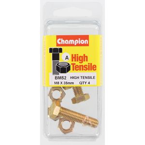 Champion Fully Threaded Set Screws and Nuts 8 x 35mm- BM52