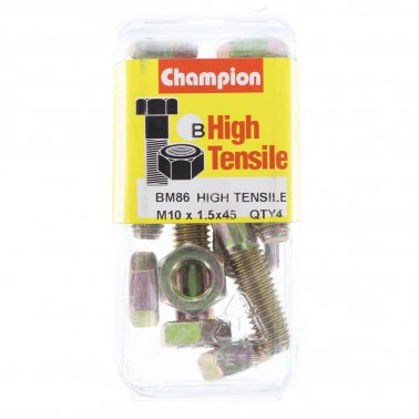 Champion Fully Threaded Set Screws and Nuts 10 x 45 mm- BM86