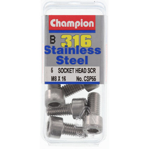 Champion Socket Head Screws 8mm x 16mm  CSP55