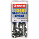 Champion Pan Head Screws and Nuts 1/4 “ x 1 “ CSP73