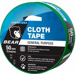 Bear General Purpose Cloth Tape 5 0mm X 15m Green 66623336607