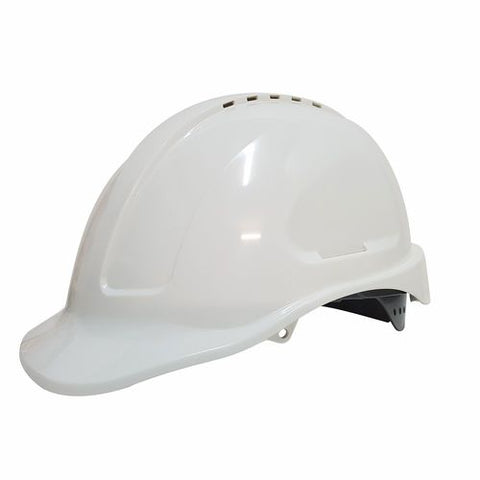 MAXISAFE Maxiguard White Vented Hard Hat -Sliplock Harness HVS590-W
