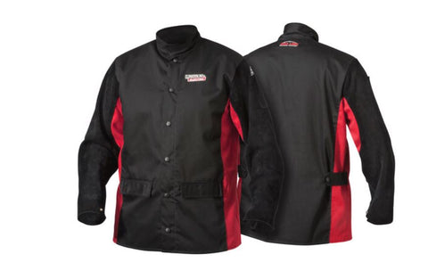 Readline -Lincoln- Shadow Split Leather Sleeved Welding Jacket