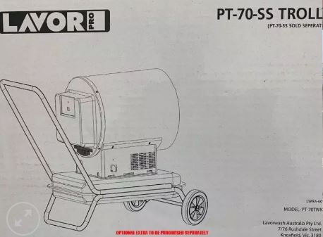 Lavor Trolley for the PT 70SS Diesel Heater PT70TWK