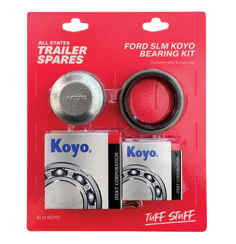 All States Trailer Spares Bearing Kit with Seal, Cap and Pin SLM Koyo Ford R1970B