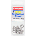 Champion Self Lock Nuts 6mm - SLN6