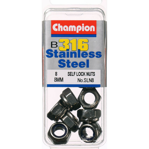 Champion Self Lock Nuts 8mm -SLN8